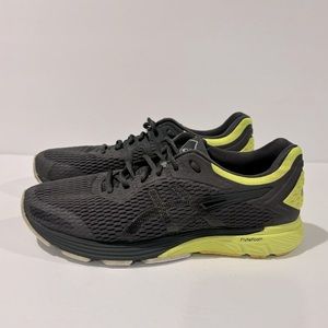 ASICS - MENS GT-4000 SHOES SIZE 9.5 DARK GRAY/SAFETY YELLOW